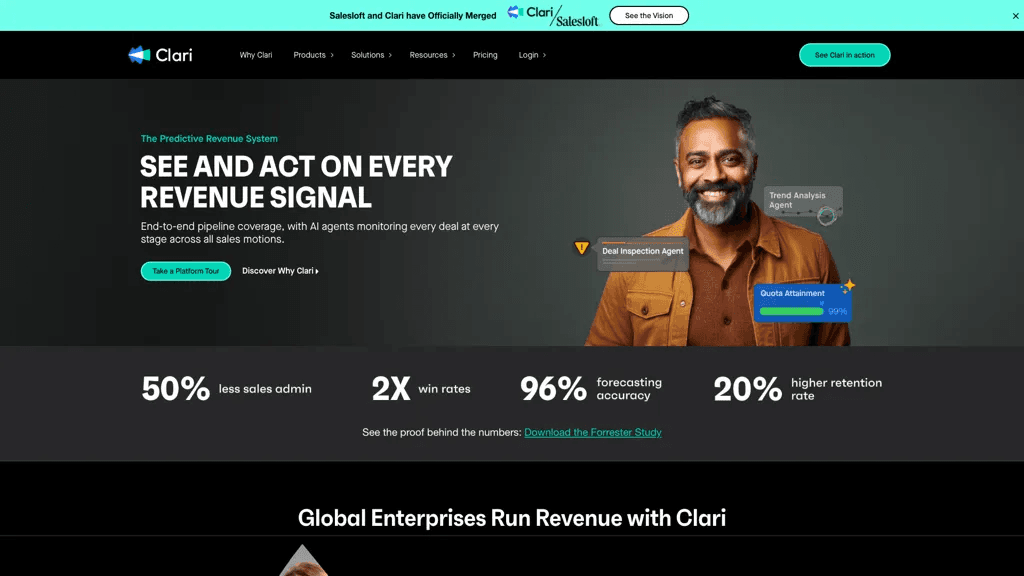 Clari Revenue Platform 工具截图