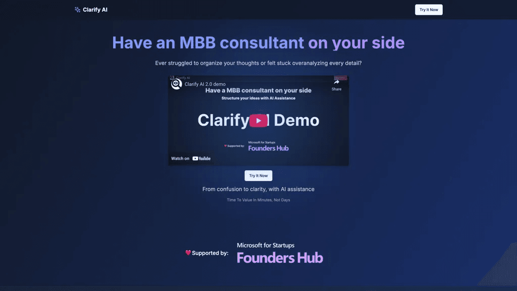 Clarify AI 工具截图
