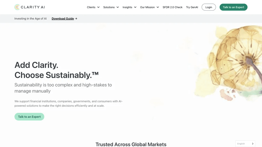 Clarity.ai 官网截图