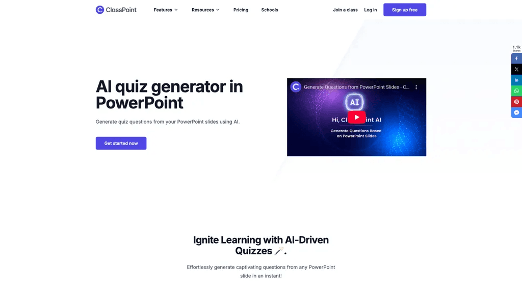 ClassPoint AI 官网截图