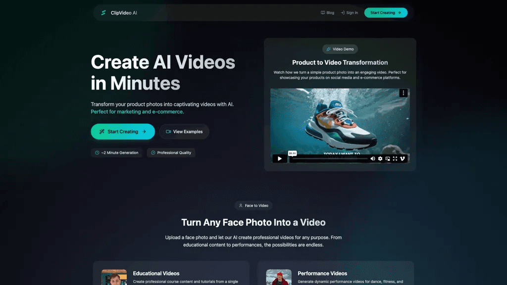ClipVideo.AI 工具截图