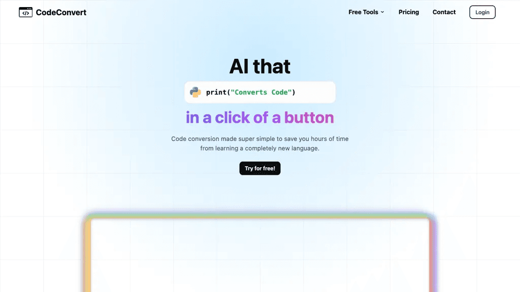 CodeConvert AI 工具截图