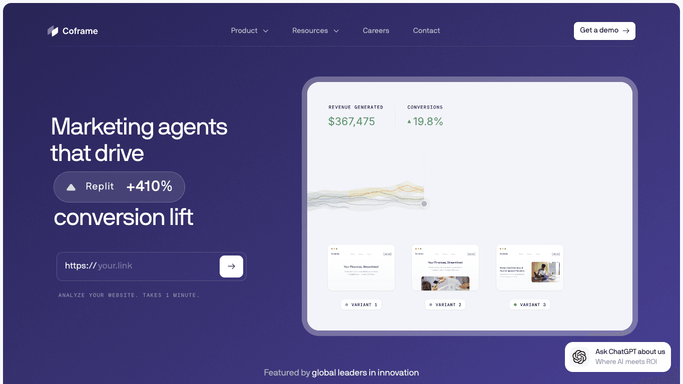 Coframe 官网截图