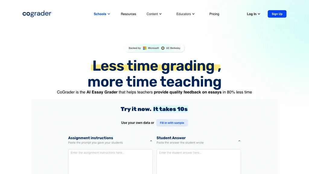 CoGrader 工具截图