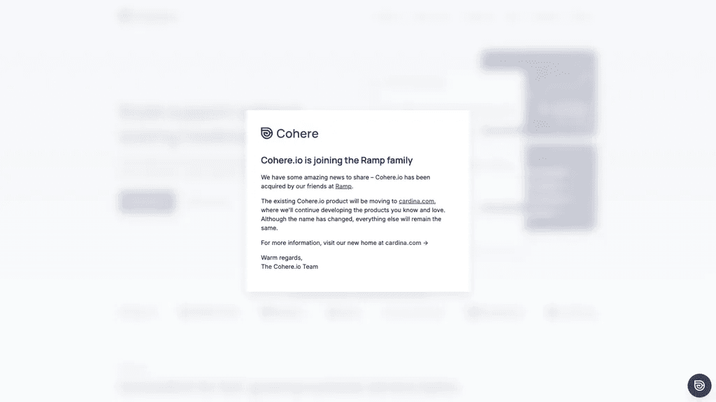 Cohere 官网截图