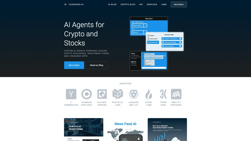 CoinFeeds.io 官网截图