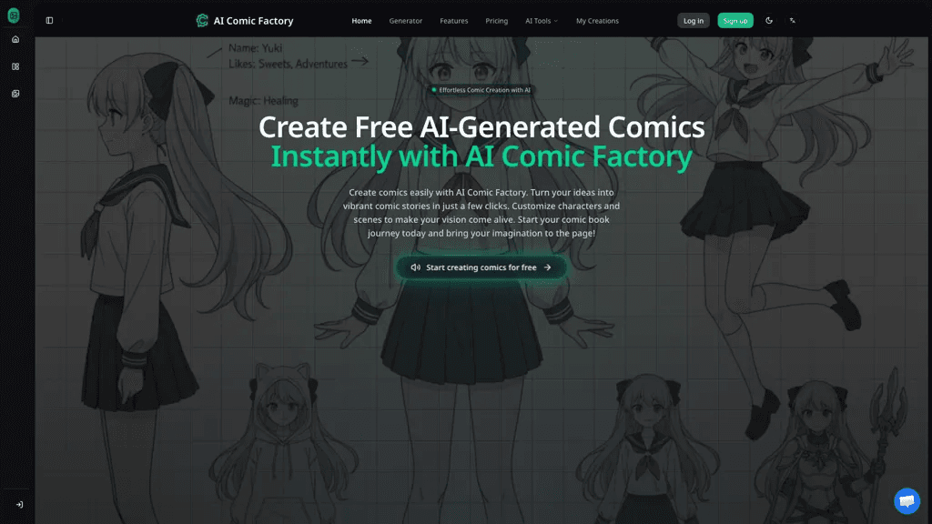 Comic Factory 官网截图
