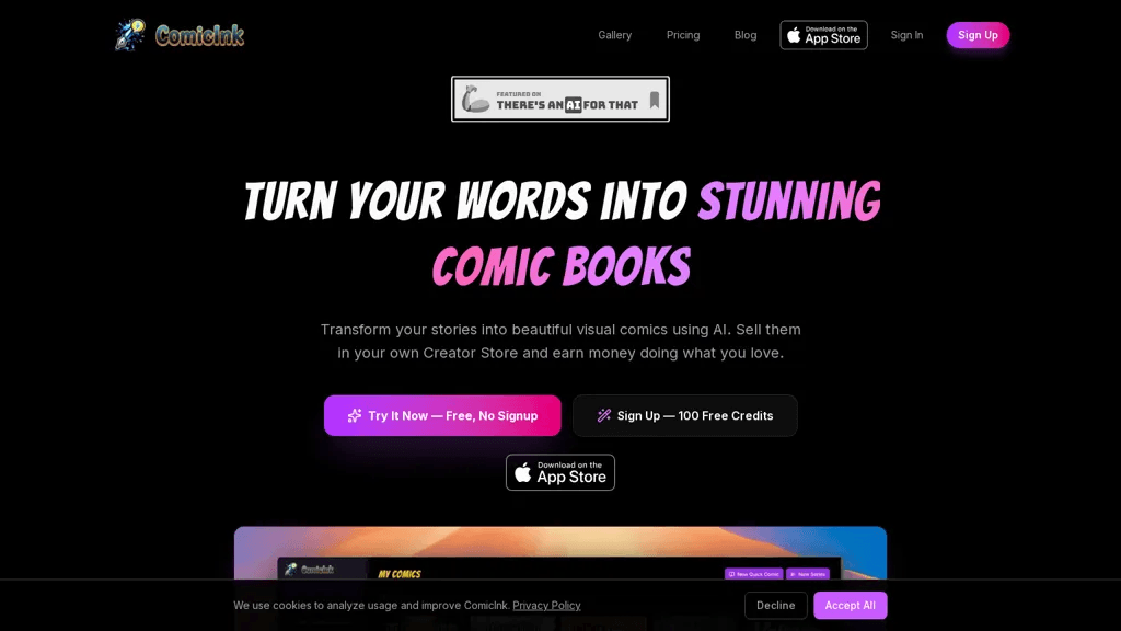 ComicInk 工具截图
