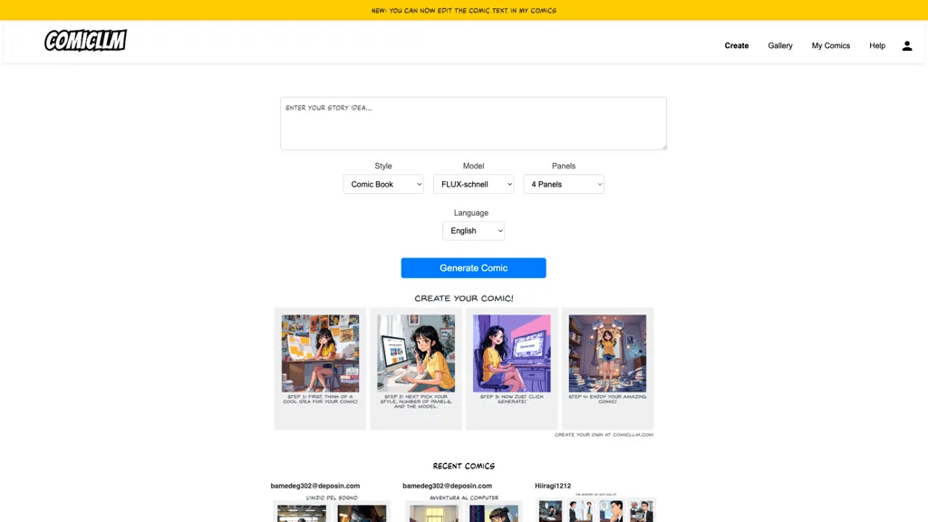 ComicLLM 工具截图
