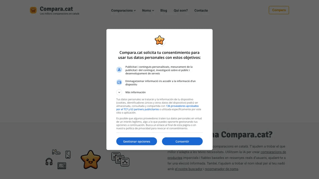 Compara.cat 工具截图