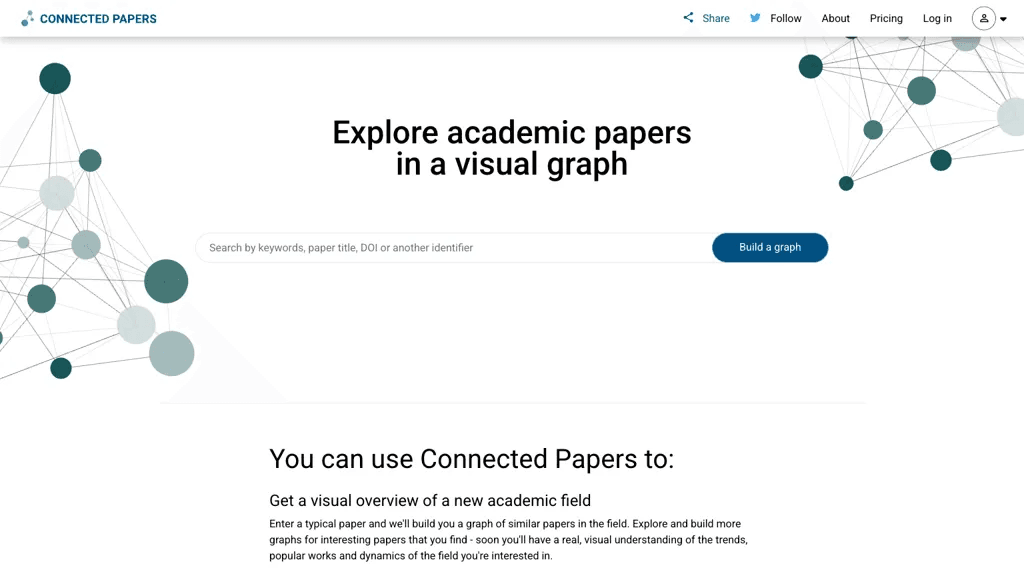 Connected Papers 官网截图