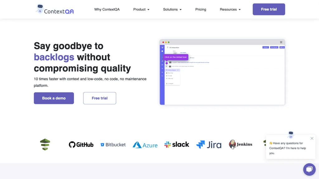 ContextQA 2.0 工具截图