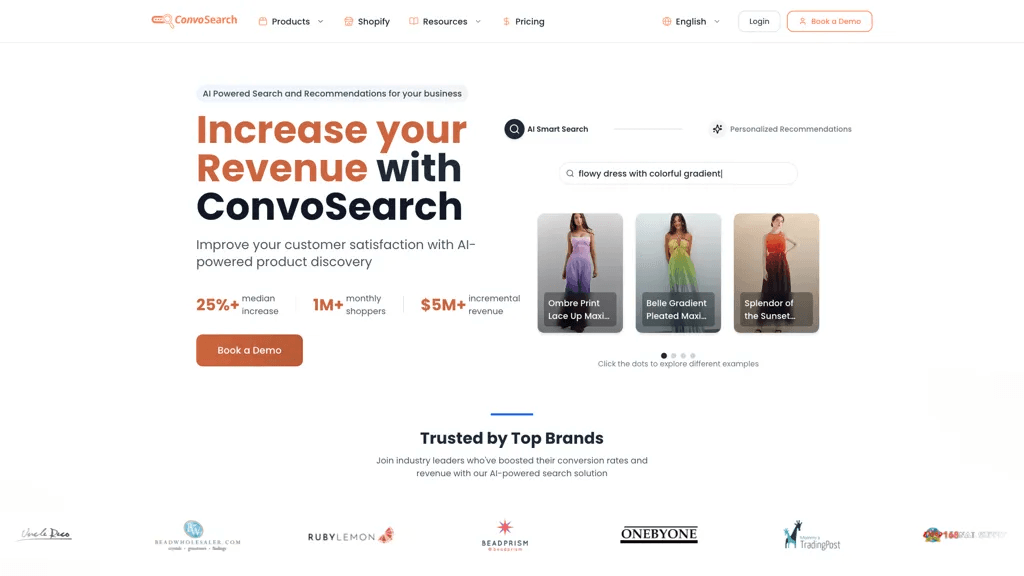 ConvoSearch 官网截图