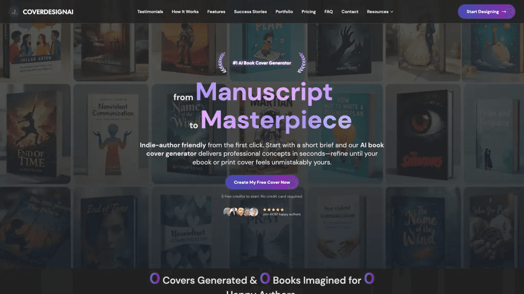 CoverDesign AI 工具截图