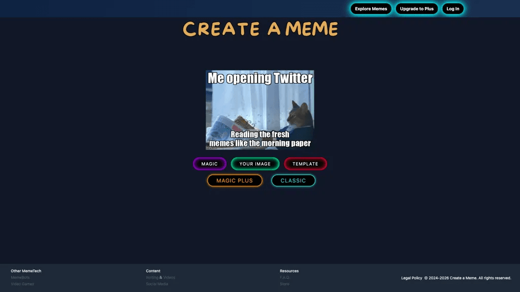 Create a Meme 工具截图