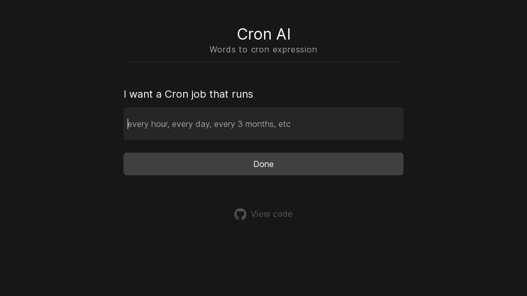 Cron AI 官网截图