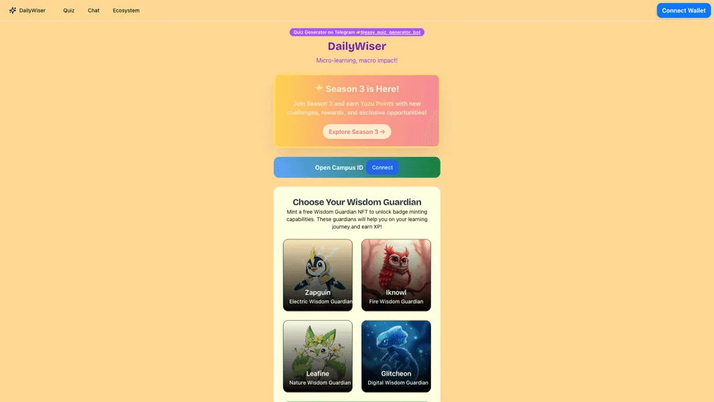 Daily Wiser 工具截图