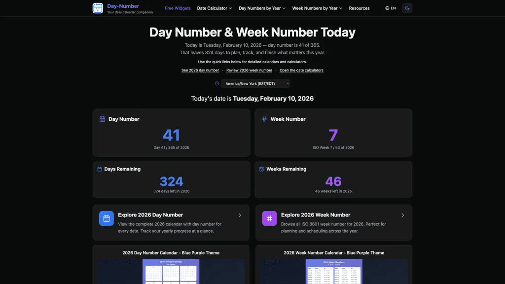 Day-Number 官网截图