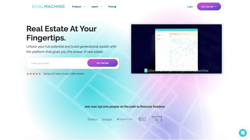 DealMachine 官网截图