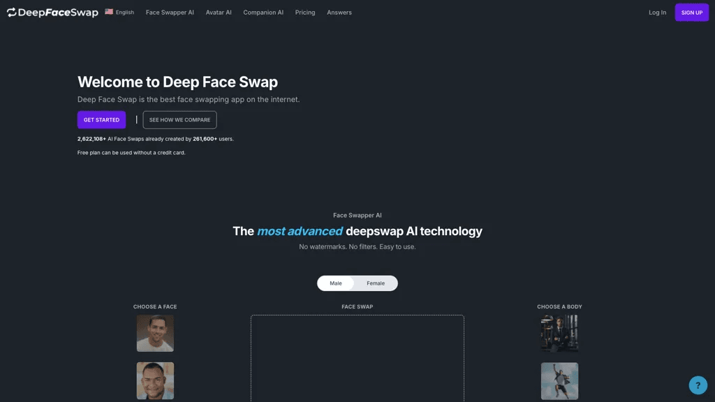 Deep Face Swap 工具截图