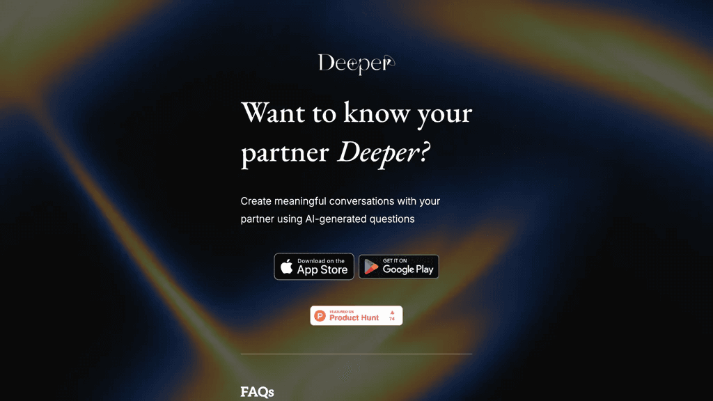 Deeper app 官网截图