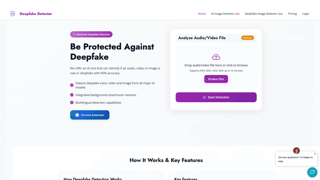 Deepfake Detector 工具截图