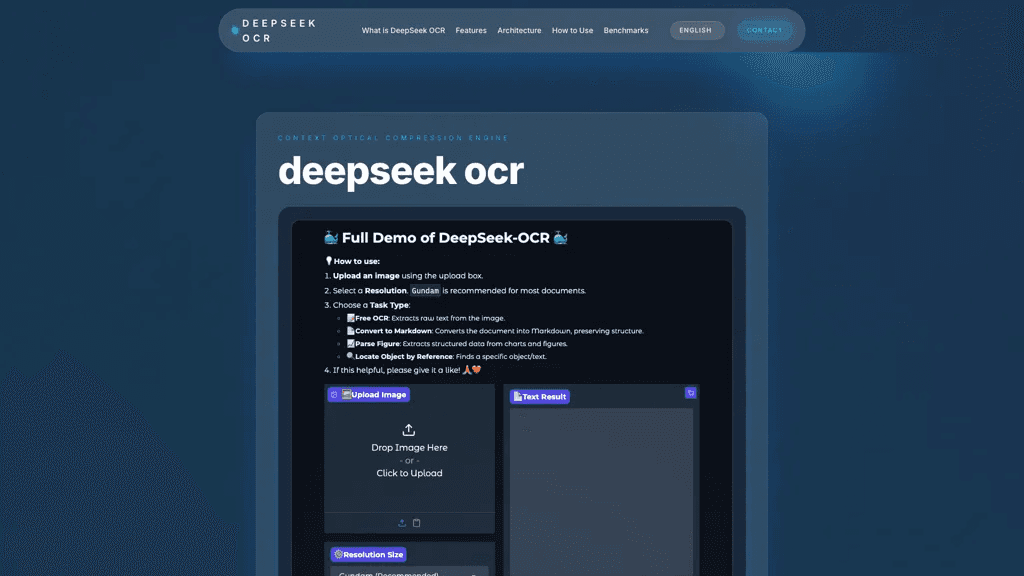 deepseekocr.io 官网截图