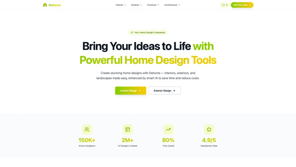DeHome.ai 工具截图