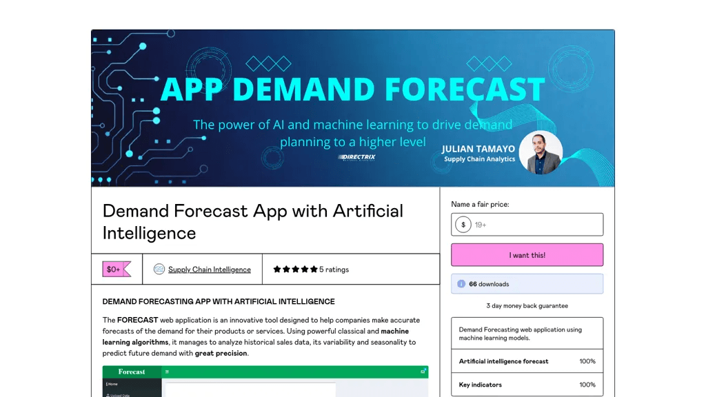 Demand Forecast 工具截图