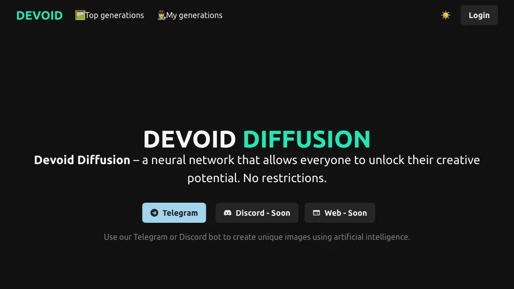 Devoid AI 工具截图