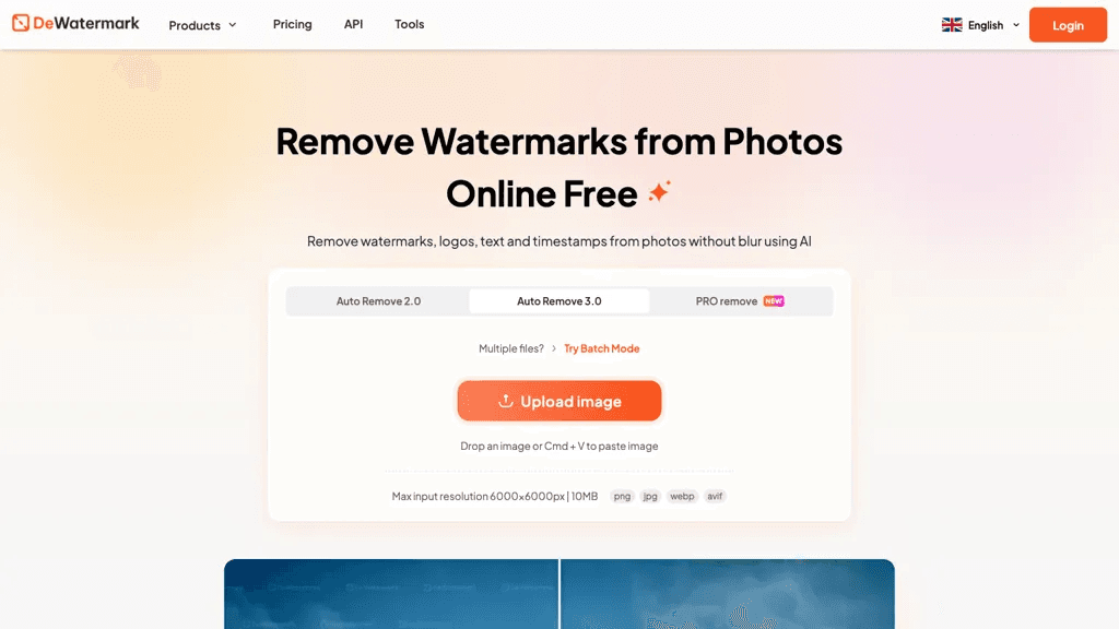 Dewatermark AI 工具截图