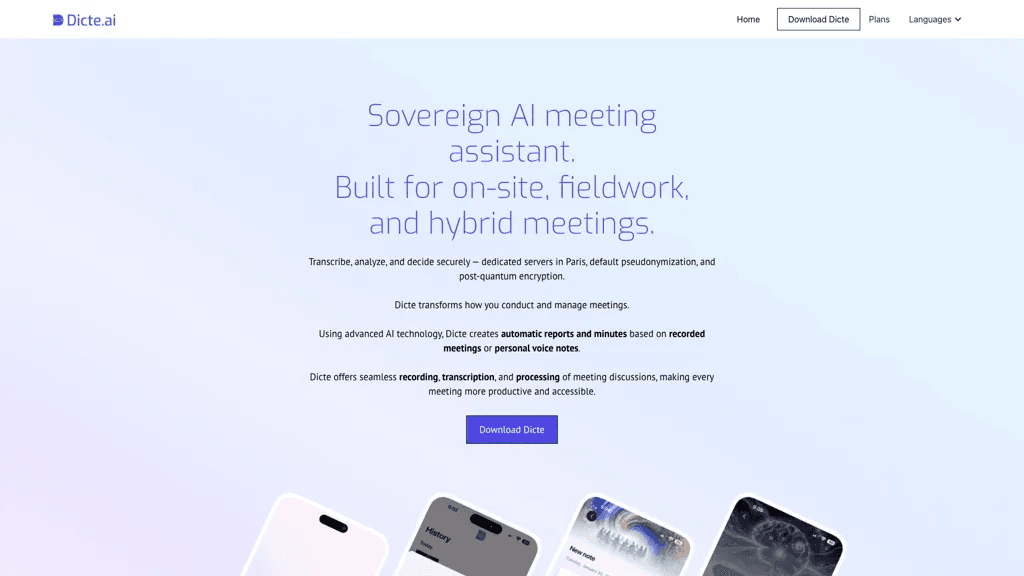 Dicte.ai 工具截图
