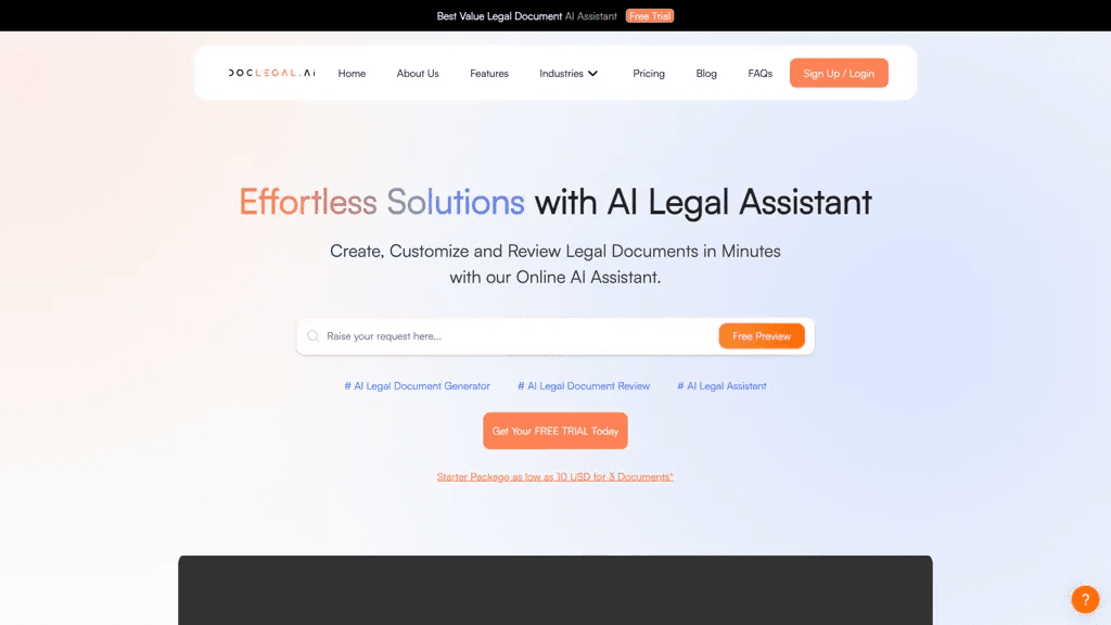 DocLegal.ai 工具截图