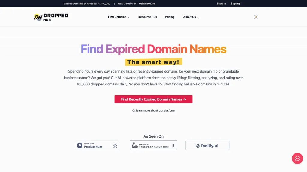 Droppedhub 官网截图