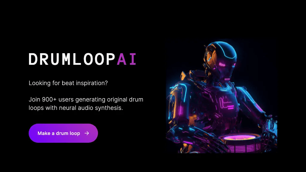 Drumloop AI 工具截图
