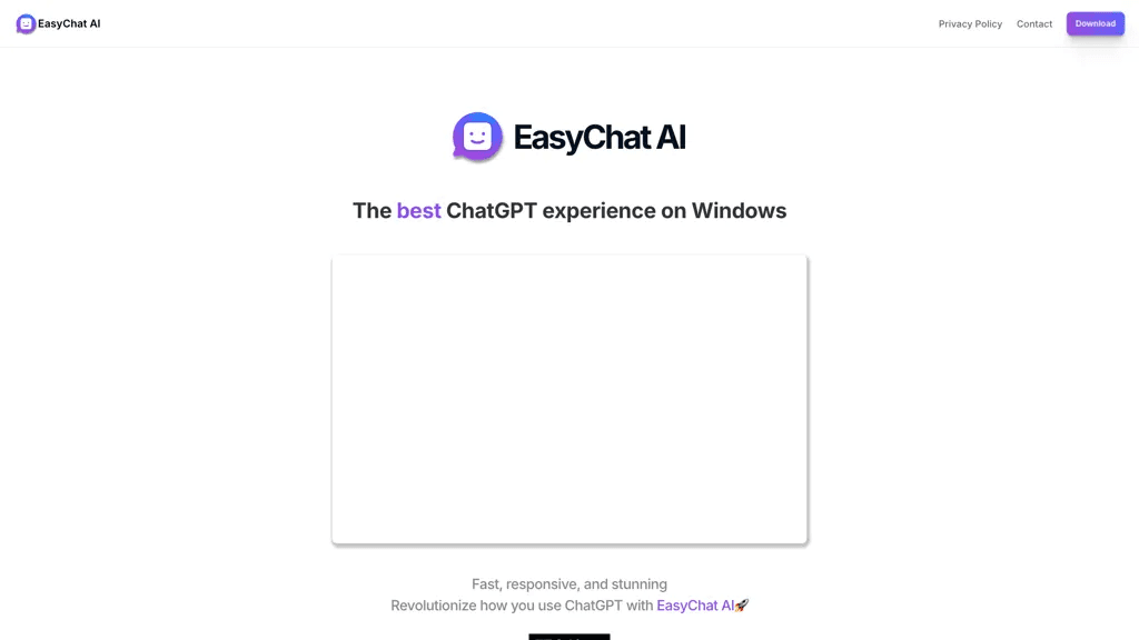 EasyChat AI 官网截图