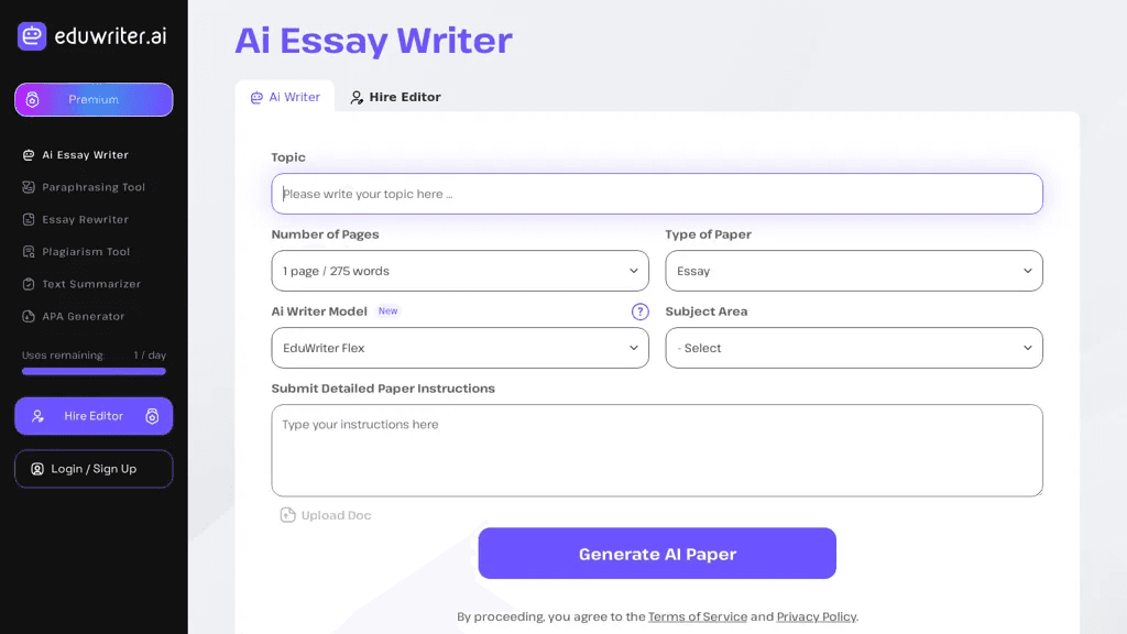 Eduwriter.AI 工具截图