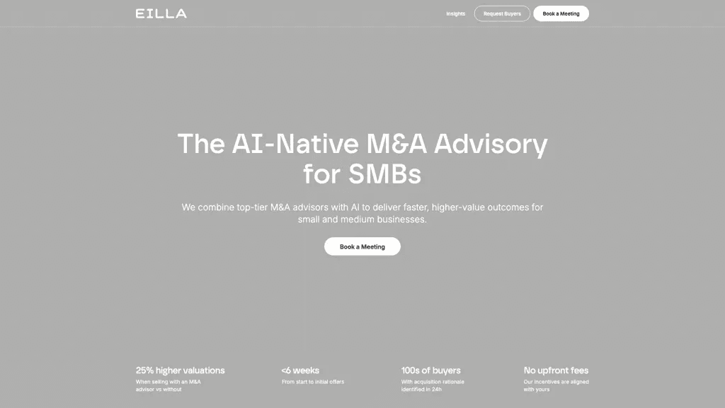 Eilla AI 官网截图