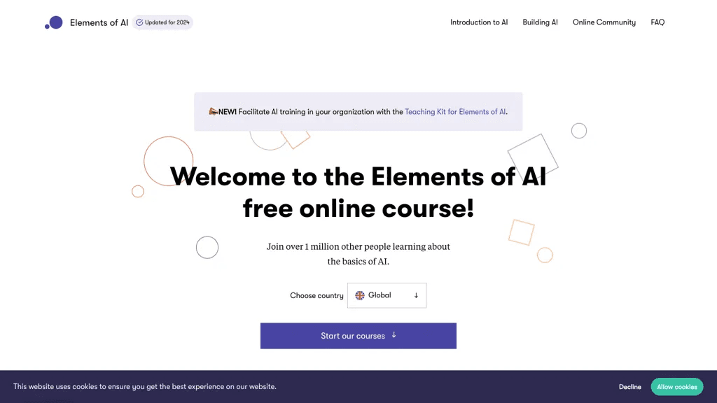Elementsofai.de 官网截图