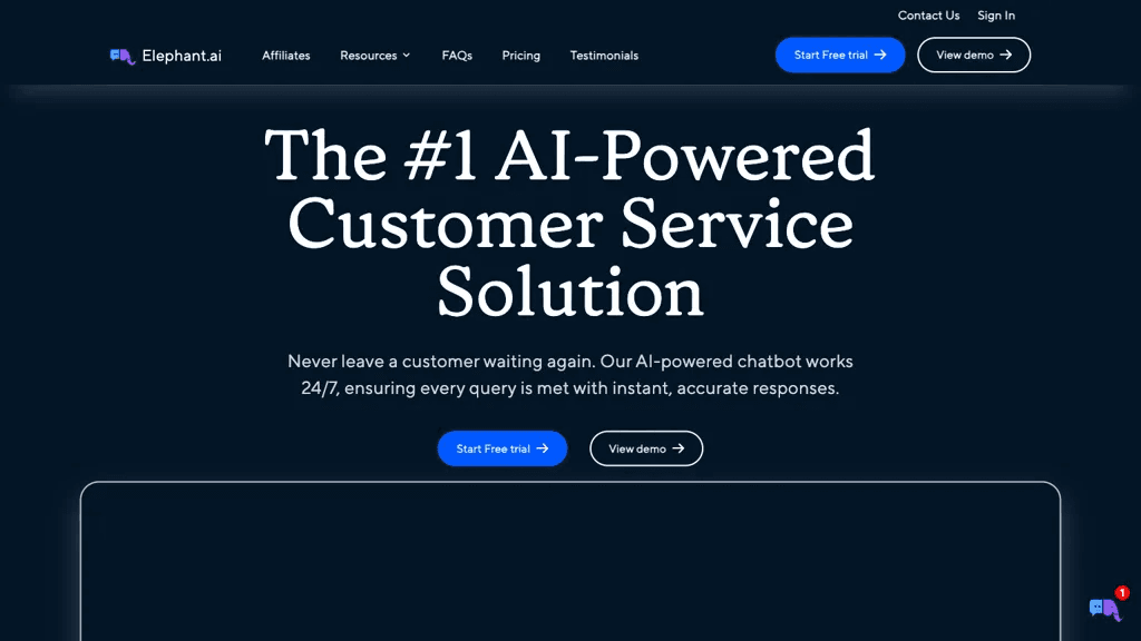 Elephant.ai 官网截图