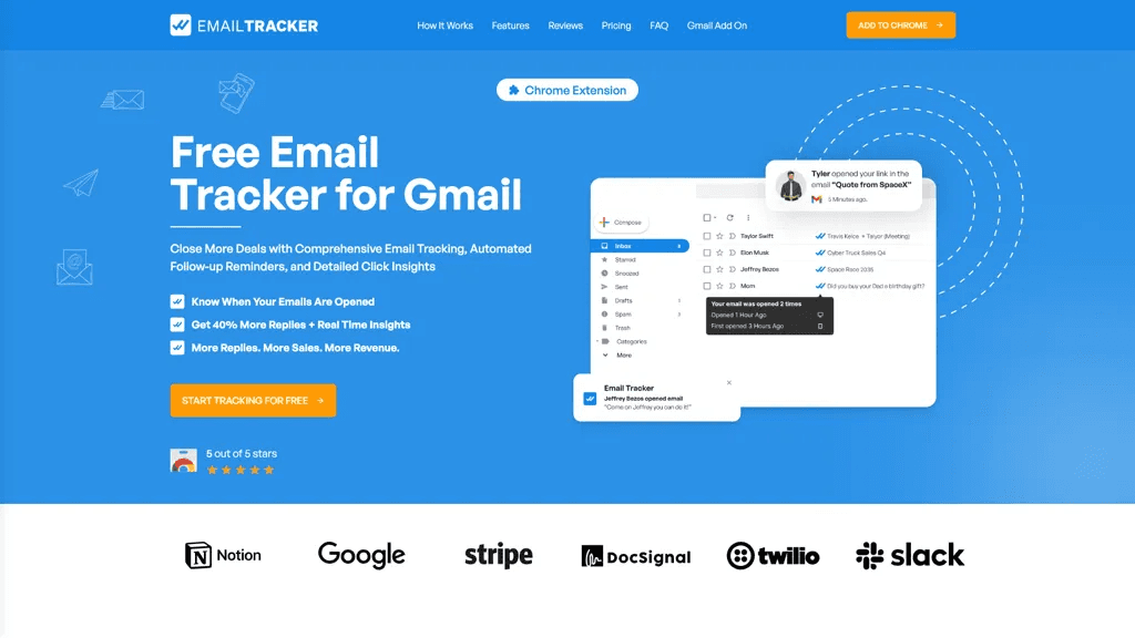 Email Tracker 官网截图