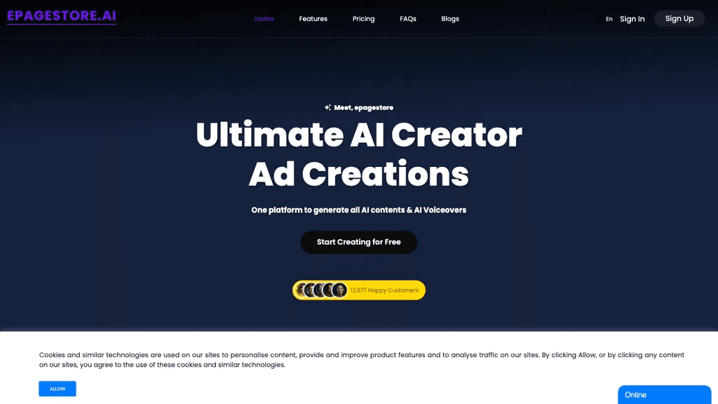 EPAGESTORE.AI 工具截图