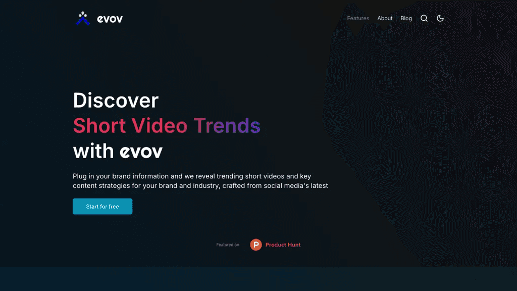 Evov.ai 工具截图