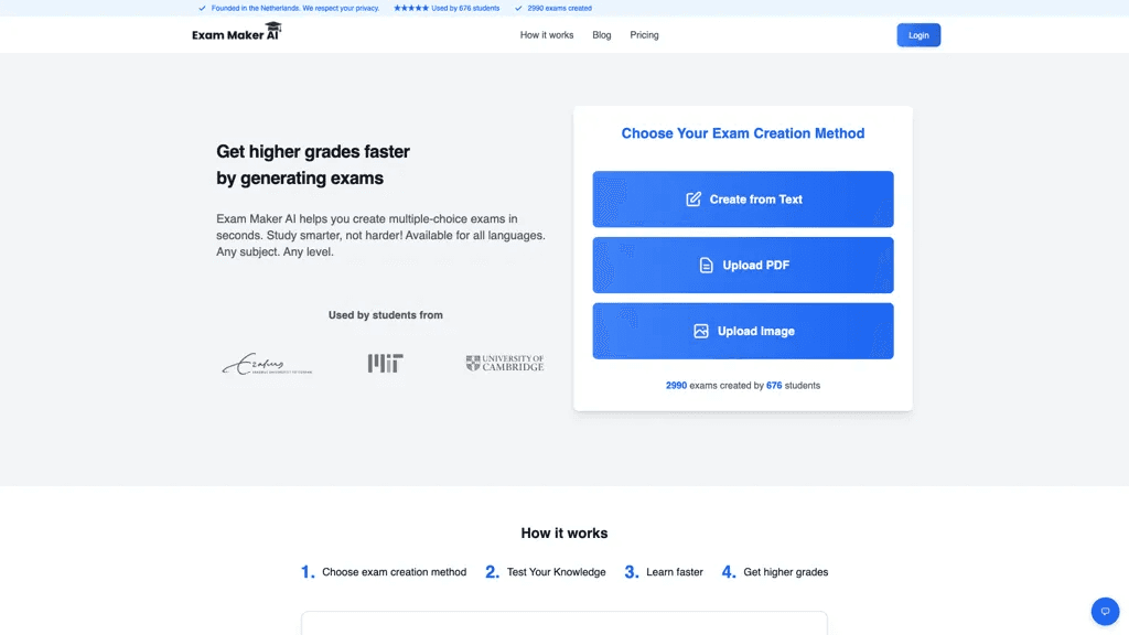Exam Maker AI 工具截图
