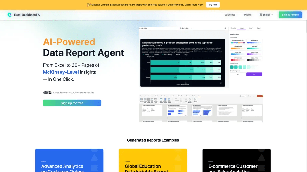 Excel Dashboard Ai 工具截图