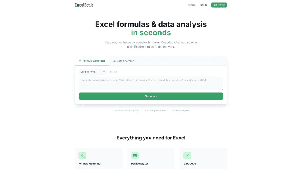 Excelbot 工具截图