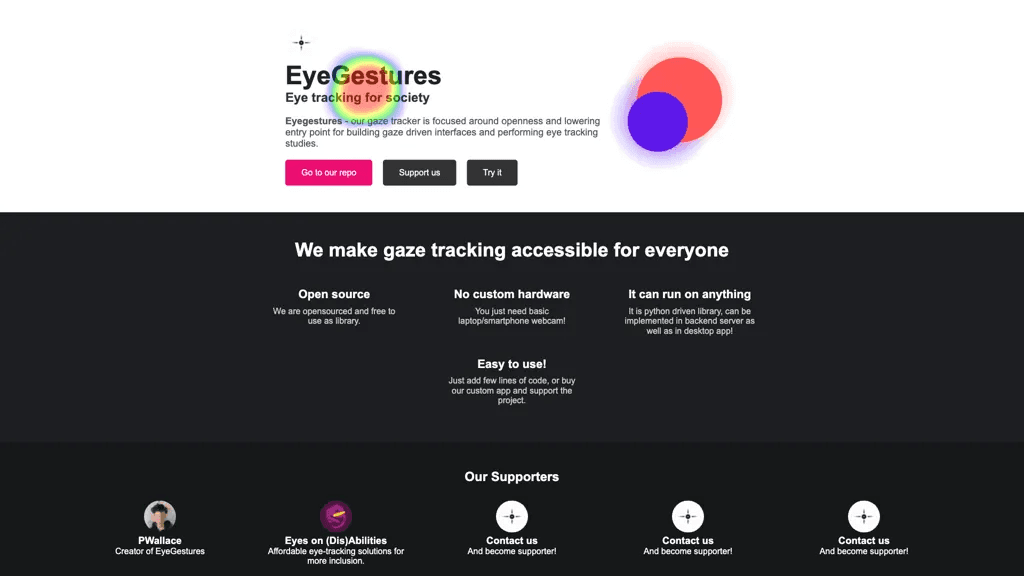 EyeGestures 工具截图
