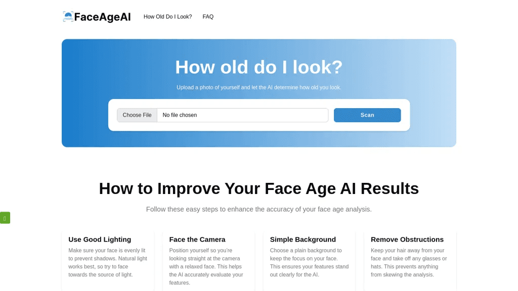 Face Age AI 工具截图