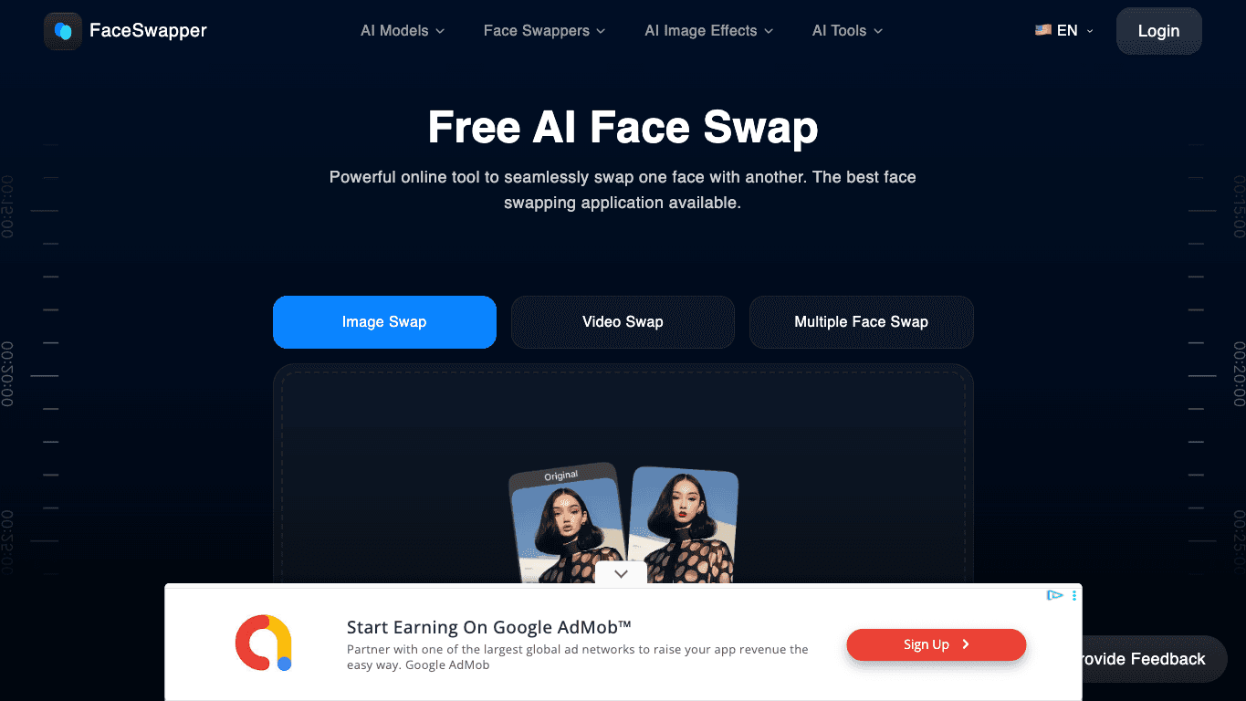 Face Swapper AI 官网截图