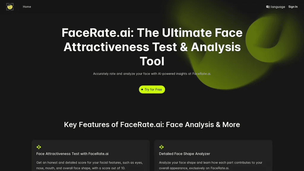 FaceRate.ai 工具截图